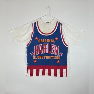 Vintage 1996 Harlem Globetrotters AOP Jersey Style T-Shirt Mens Sz X-Large READ
